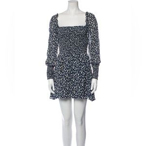 REFORMATION LONG SLEEVE MINI DRESS
